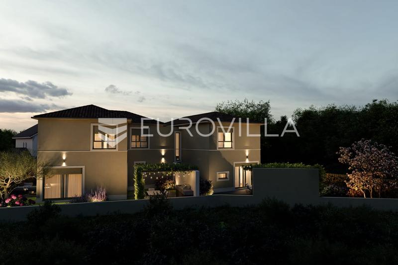 Istrie, Novigrad, maison jumelée moderne en construction avec jardin privé - 5