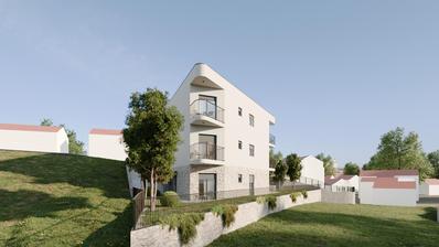 Podstrana, novogradnja, trosobni stan s dva balkona i dva parkirna mjesta površine 86 m²