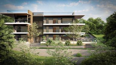 Fiume, Bivio, luxus kétszobás lakás új építésű épületben, hasznos alapterület 168 m2