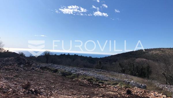 İstriya, Labin, iki geçerli izinli ve muhteşem deniz manzaralı imarlı arsa