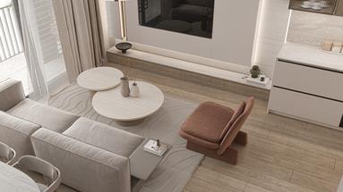 Kastel Luksic, Dreizimmerwohnung im ersten Stock mit einer Fläche von 76,89 m² - S3