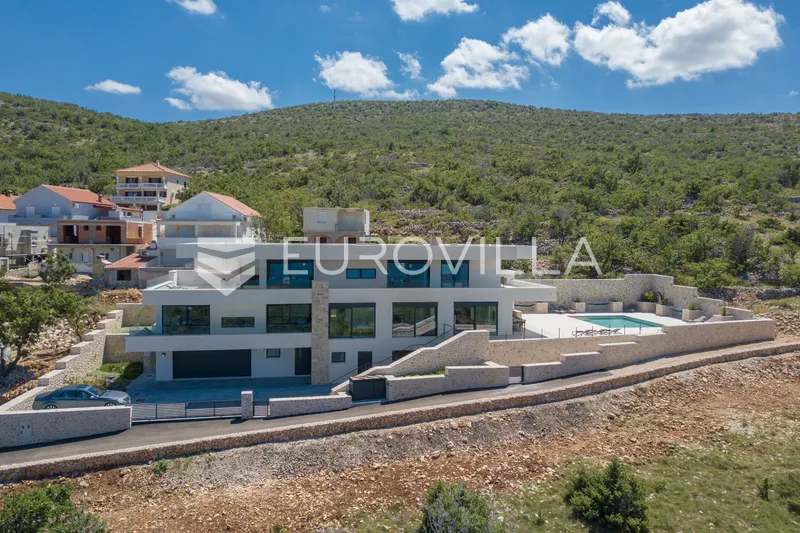 Zadar, Vinjerac, Ekskluzivna luksuzna vila s beskonačnim pogledom na more, 683 m², 250 m od mora 35