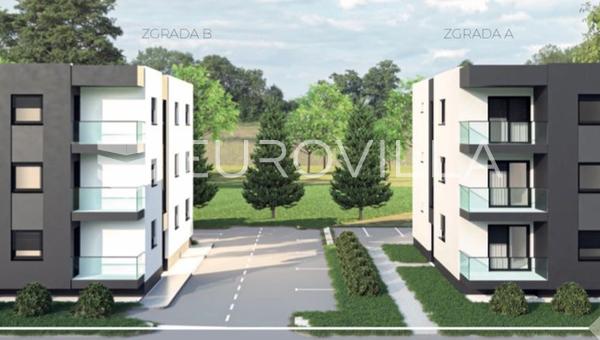 Slavonski Brod, apartamento de tres dormitorios en el primer piso de un edificio residencial de nueva construcción.