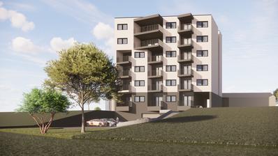 Osijek, Pampas, S17, dwupokojowe mieszkanie o powierzchni 48,05 m² w nowym budynku mieszkalnym