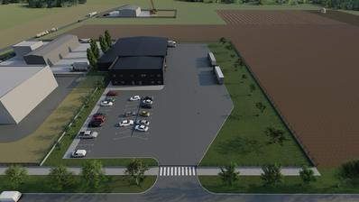 Rugvica, building land with a project for the construction of a business and industrial hall, 9694 m