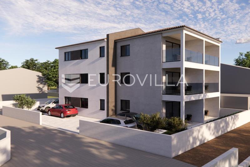 Istrien, Fažana - 45 m² markplanslägenhet med 33 m² privat trädgård, Nybyggnation 2027 - 2