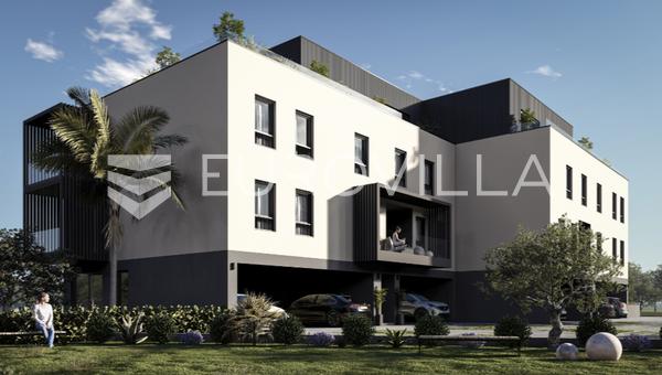 Hvar, Vrboska, apartamento de dois quartos em um edifício novo, área útil líquida de 60,75 m²
