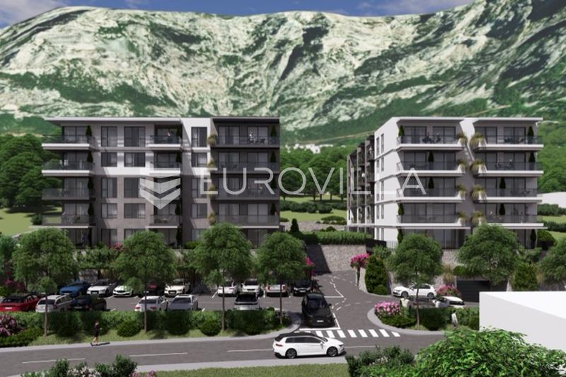 Makarska, novogradnja, jednosoban stan s pogledom na more