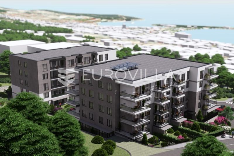 Makarska, novogradnja, jednosoban stan s pogledom na more