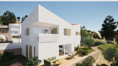 Cres, NOVOGRADNJA stan, trosoban, 87,82 m², novogradnja, stan s okućnicom i pogledom na more