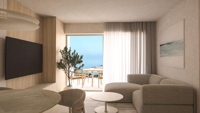 Istra, Umag, Green Tower Residence, dvosoban apartman s terasom na 6. katu