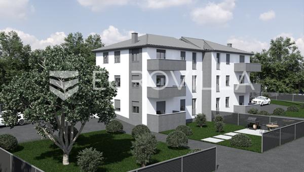 Matulji, Permani'de, yeni binada, 72 m² büyüklüğünde, iki yatak odalı daire, Opatija'ya 10 dakika mesafede.