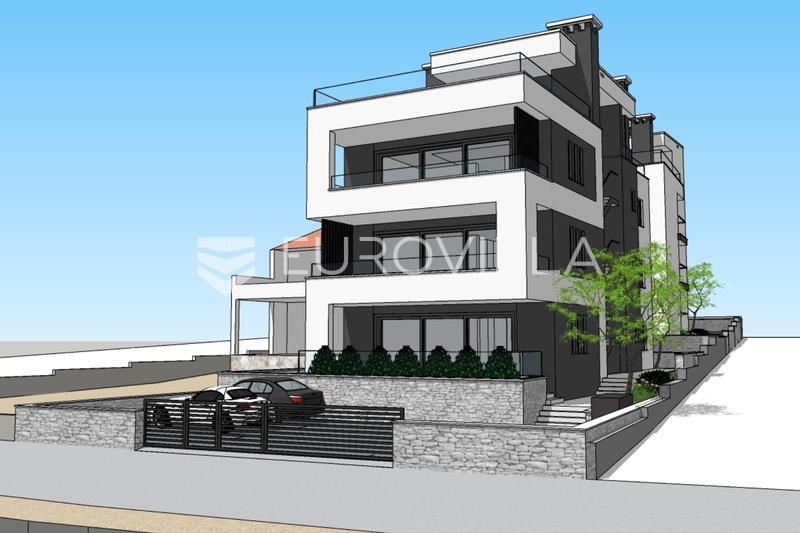 Vodice, NYBYGG, treroms leilighet i første etasje, første rad til sjøen, 125 m² - 9