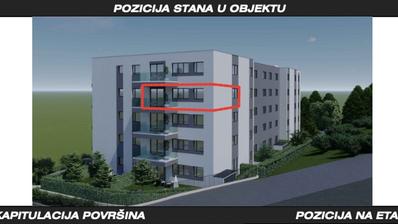 Makarska, nuova costruzione, appartamento bilocale con vista mare