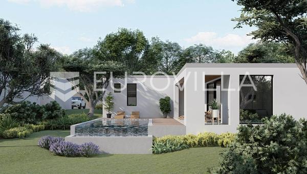 Istrien, Labin, moderne etplanshus med swimmingpool