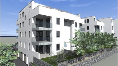 Pag, Povljana, lüks yeni bir binada iki yatak odalı daire, 73,77 m²