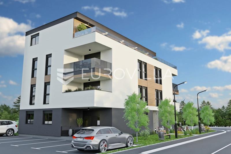 Dugo Selo, egy vonzó 3 szobás lakás terasszal, 77 m², új építésű. - 2