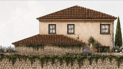 Istria, Višnjan - Building plot with a valid building permit and project
