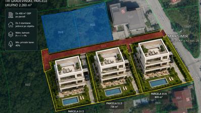 Zagreb, Maksimir, Gorice - Byggegrund til tre luksusvillaer, 2.260 m²