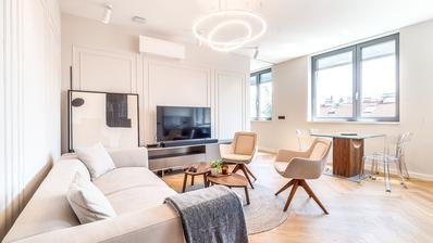 Zagreb, Centar luksuzan trosoban stan 83 m², NOVOGRADNJA