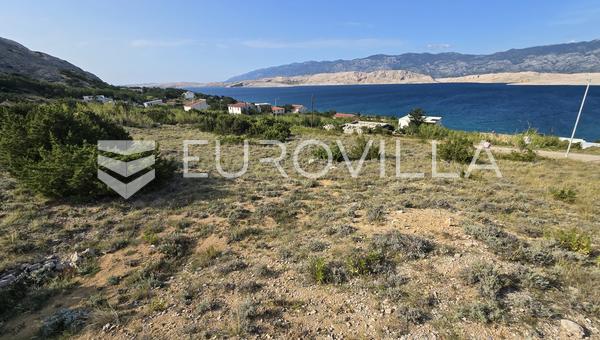 Pag, Bosana, terreno para construção com vista panorâmica para o mar