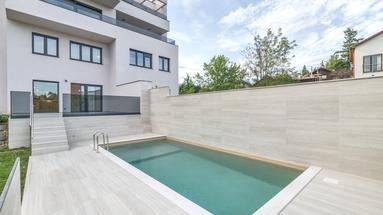 Zagreb, Šestine, luxurious three-bedroom apartment with swimming pool, NEW BUILDING,NKP181 m2+ 2VPM