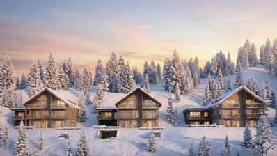 Austrija, Hochrindl, NOVOGRADNJA, moderan četverosoban stan 88,46 m² s vrtom