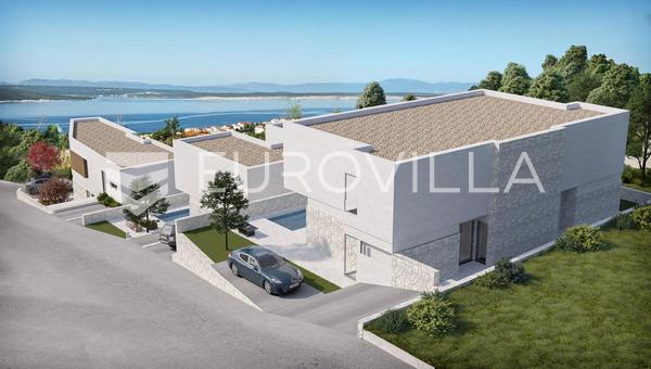 Crikvenica, moderne nybygg, 4-roms leilighet, 108,9 m², svømmebasseng, sjøutsikt