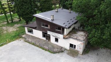 Pitomaca, Banov Brod, antiguo pabellón de caza y restaurante cerca del río Drava