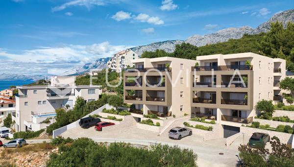 Podgora, Nuova Costruzione, Appartamento con due camere da letto con vista mare al 3° piano