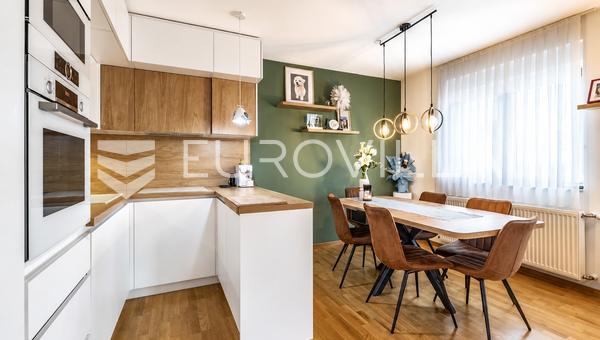 Zagreb, Vrapče, moderno uređen četverosoban stan s vrtom i parkingom, neto površine 85 m²