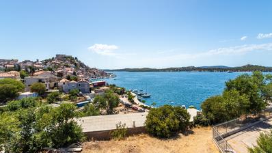 Šibenik, plaža Banj, penthouse sa prekrasnim pogledom na more, 138,82 m²