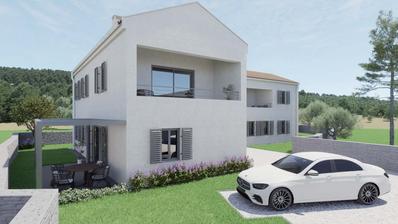 Veli Lošinj, NOVOGRADNJA, trosoban stan 88,80 m² s vrtom, terasom i parkingom, blizina mora i centra