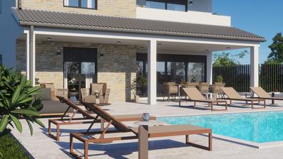 Zadar, Murvica, zemljište površine 830 m² s ishodovanom građevinskom dozvolom