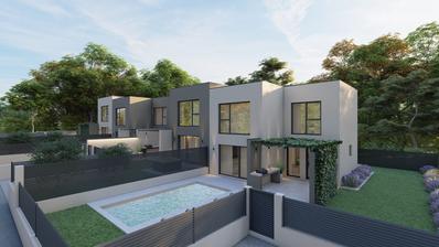 Istra, Novigrad, moderna nova kuća u nizu 103.10 m², bazen 19.50 m², top lokacija