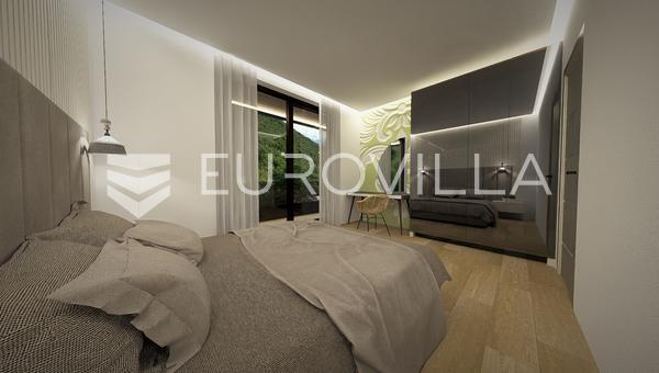 Opatija, Icici, luxuslakás egy exkluzív új épületben, panorámás tengerre néző kilátás A5