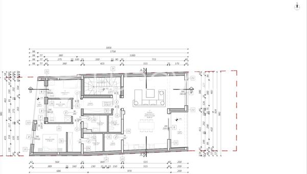 Osijek şehir merkezinde, modern bir şehir villası içerisinde yer alan 127 m² genişliğinde 4 yatak odalı daire