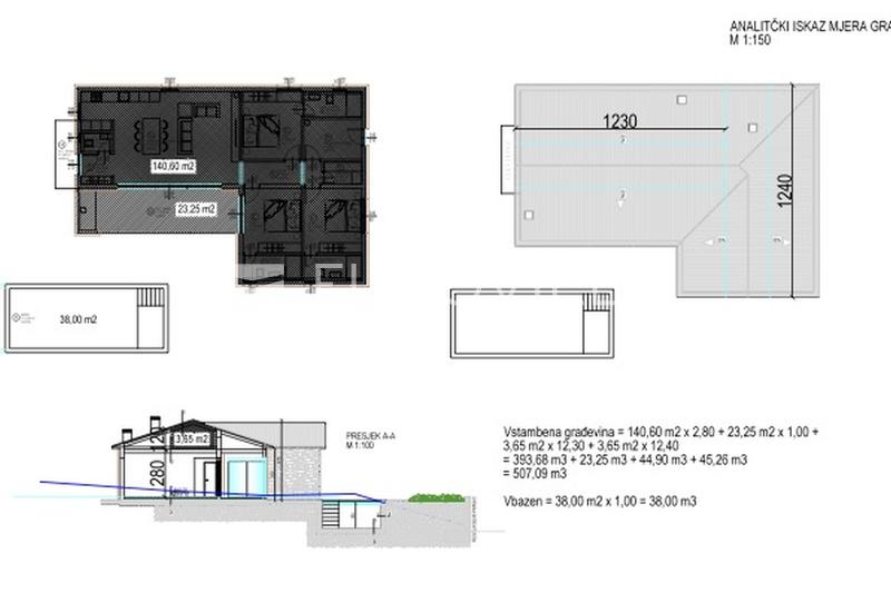 Istria, Barban - Terreno edificabile di 937 m² con permesso di costruzione per una casa con piscina - 3