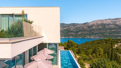 Korčula, luksuzna obiteljska vila s otvorenim pogledom na more