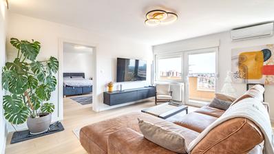 Zagreb, Maksimir, moderne toværelses lejlighed 77,42 m², fantastisk byudsigt