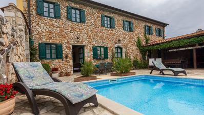 Vinodolska Općina, Bribir, charmig villa med annex och pool