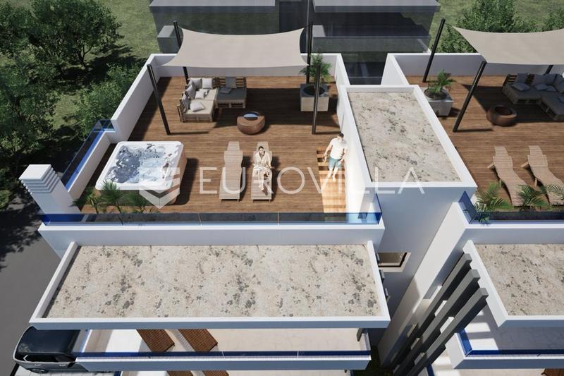 Zadar, Sukošan, modern two-bedroom apartment with a garden in an excellent location