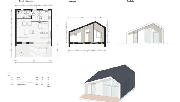 Dakovo, Pisak, inşaat arsası 715 m²