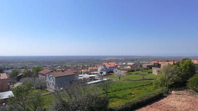 Istra, Kaštelir, građevinsko zemljište s pogledom na more NKP 932 m2