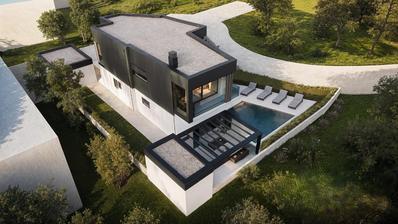 Istra, Vodnjan, Salvela, moderna villa s otvorenim pogledom na more
