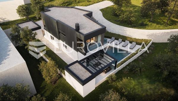 Istrien, Vodnjan, Salvela, moderne villa med åben havudsigt