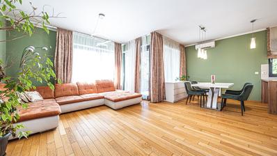 Záhreb, Petrova, krásny 3-izbový byt v novostavbe, 121 m², dve garážové parkovacie miesta.