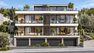 Zagreb, Bijenik, terrain à bâtir de 806 m² avec permis de construire pour une villa urbaine de 4 appartements