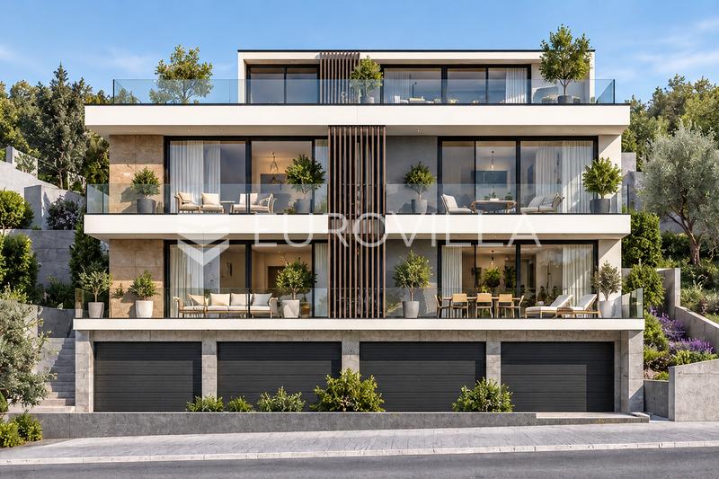 Zagreb, Bijenik, terreno edificable de 806 m² con licencia de obra para una villa urbana con 4 apartamentos - 1