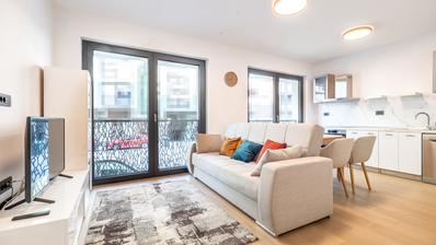 Zagreb, Tresnjevka, moderno apartamento de dos dormitorios ubicado en un nuevo edificio urbano